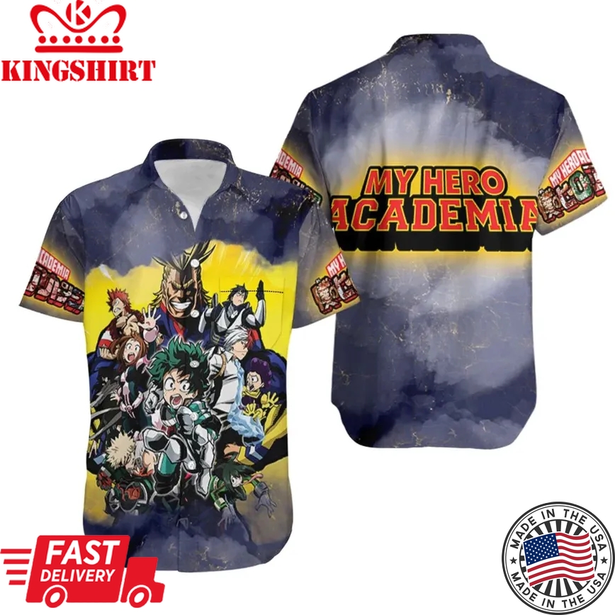 My Hero Academia Hawaii Shirt All Main And Villain Characters Hawaiian Aloha Shirt 2022