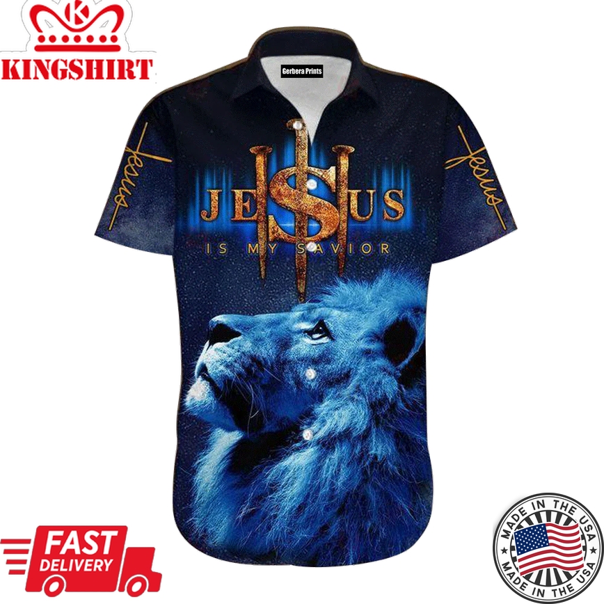 My Savior Jesus Blue Aloha Hawaiian Shirts For Men And For Women