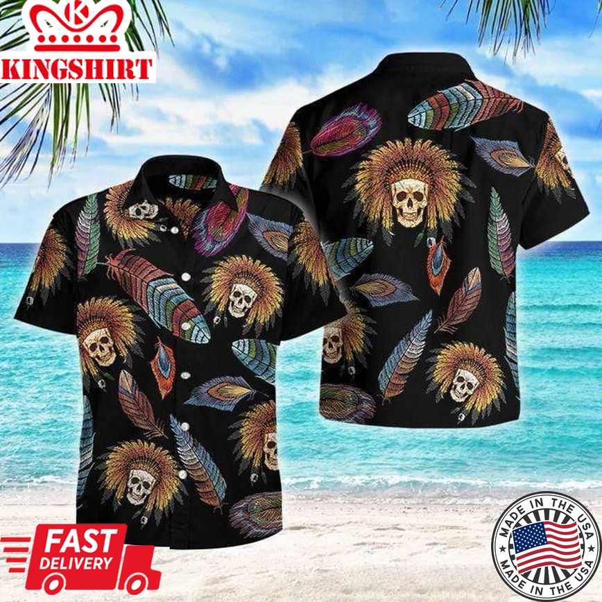 Naive Skull Trendy Hawaiian Shirt