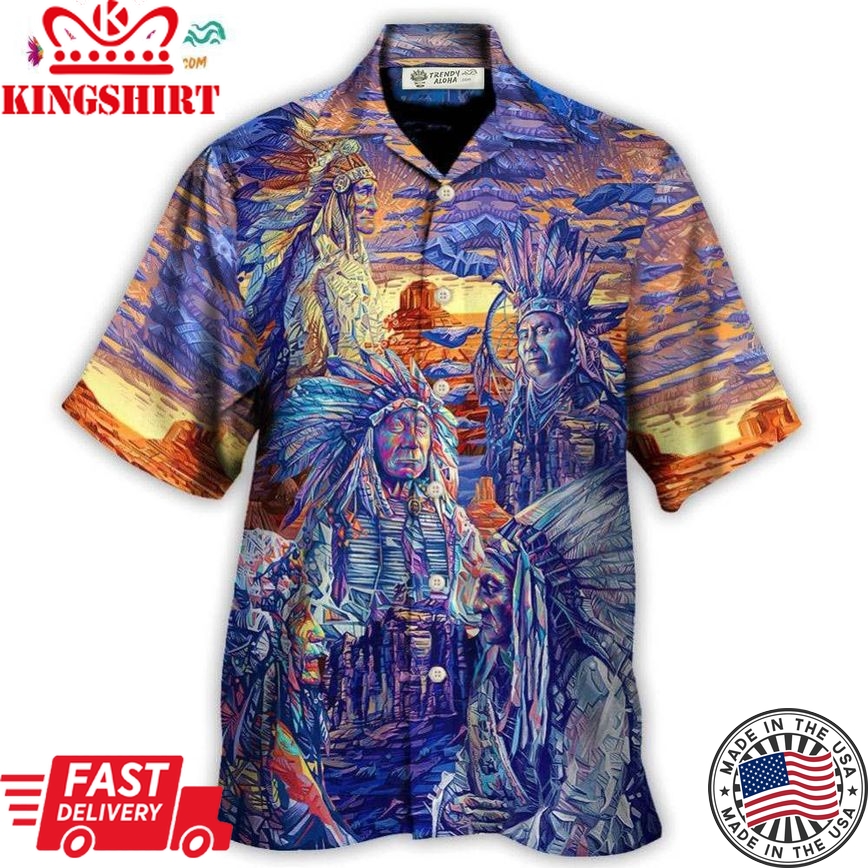 Native American Chief Respect Nature Hawaiian Shirt