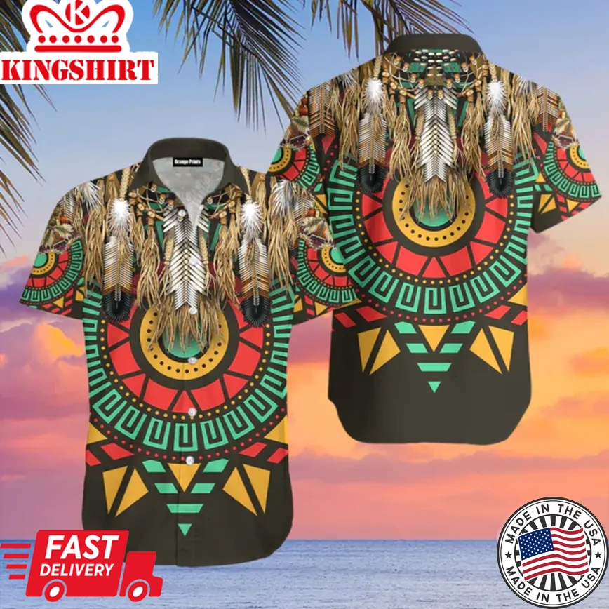 Native American Culture Trendy Hawaiian Shirt For