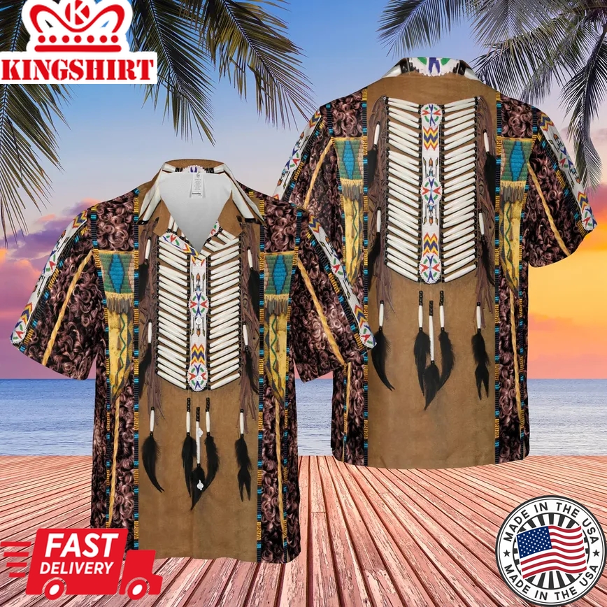 Native American Culture Trendy Hawaiian Shirt For Aloha Shirt