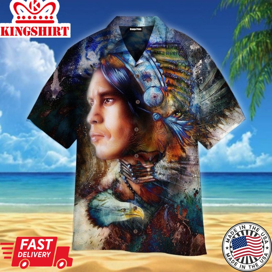 Native American Trendy Hawaiian Shirt For