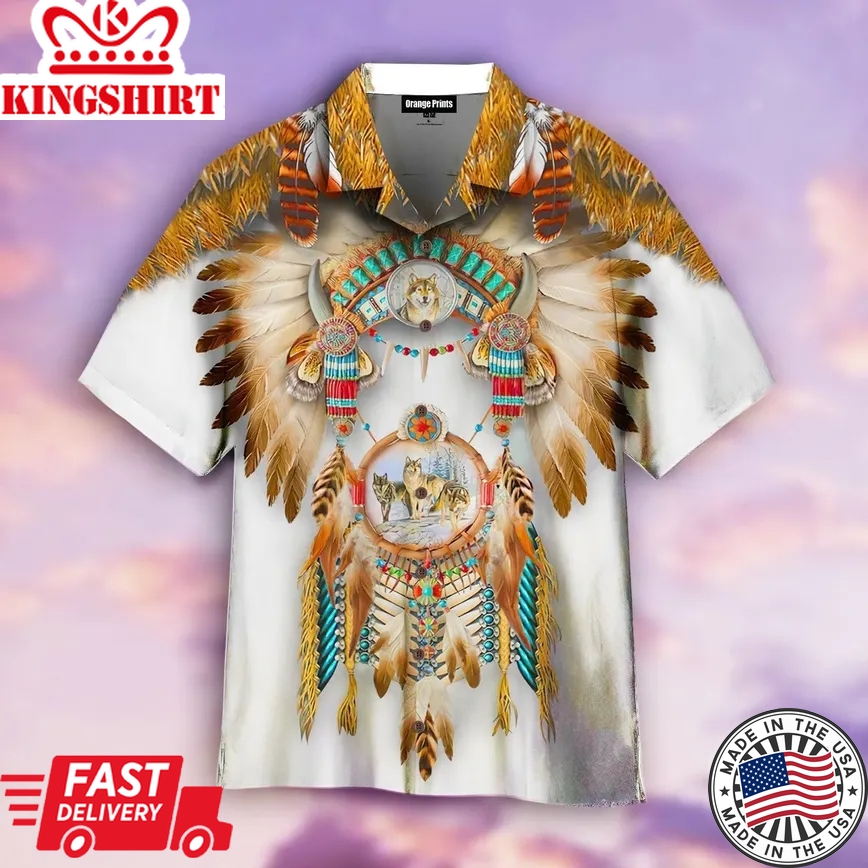 Native American Trendy Hawaiian Shirt For