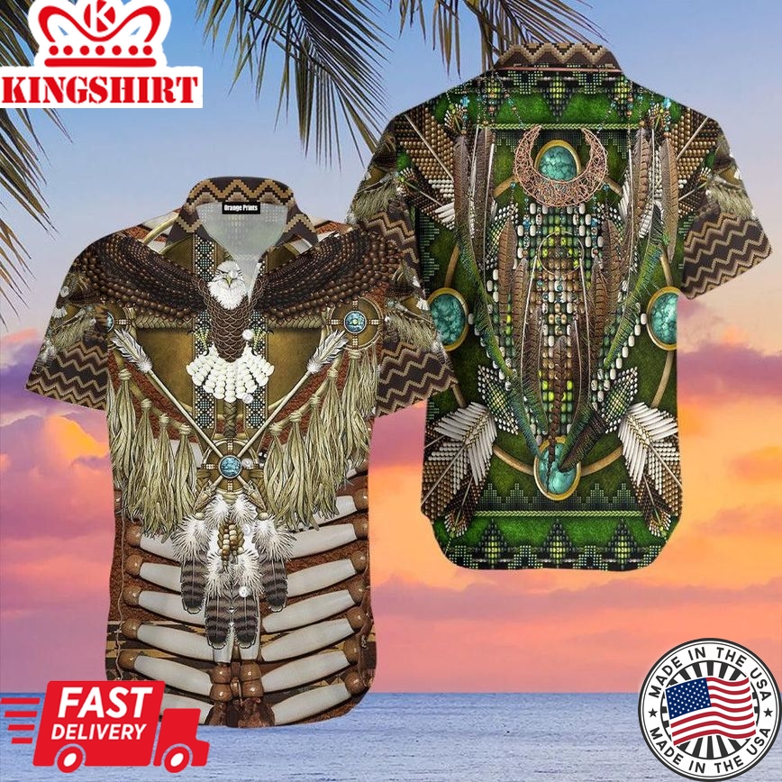 Native Pattern Trendy Hawaiian Shirt For