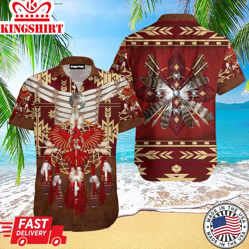 Native Pattern Trendy Hawaiian Shirt For