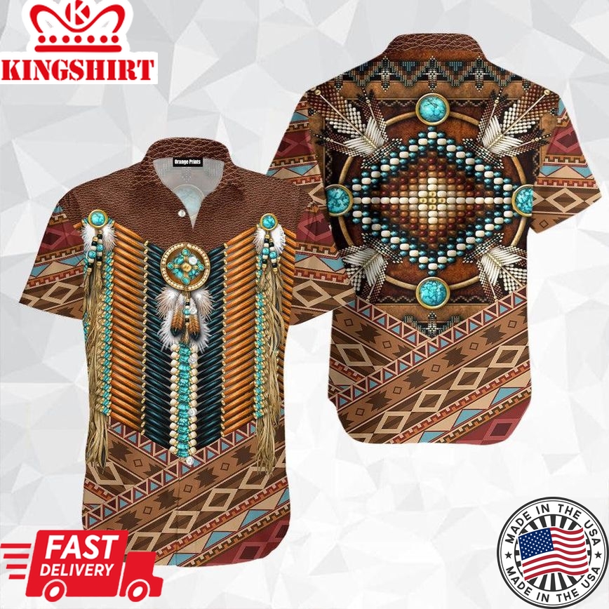 Native Pattern Trendy Hawaiian Shirt For