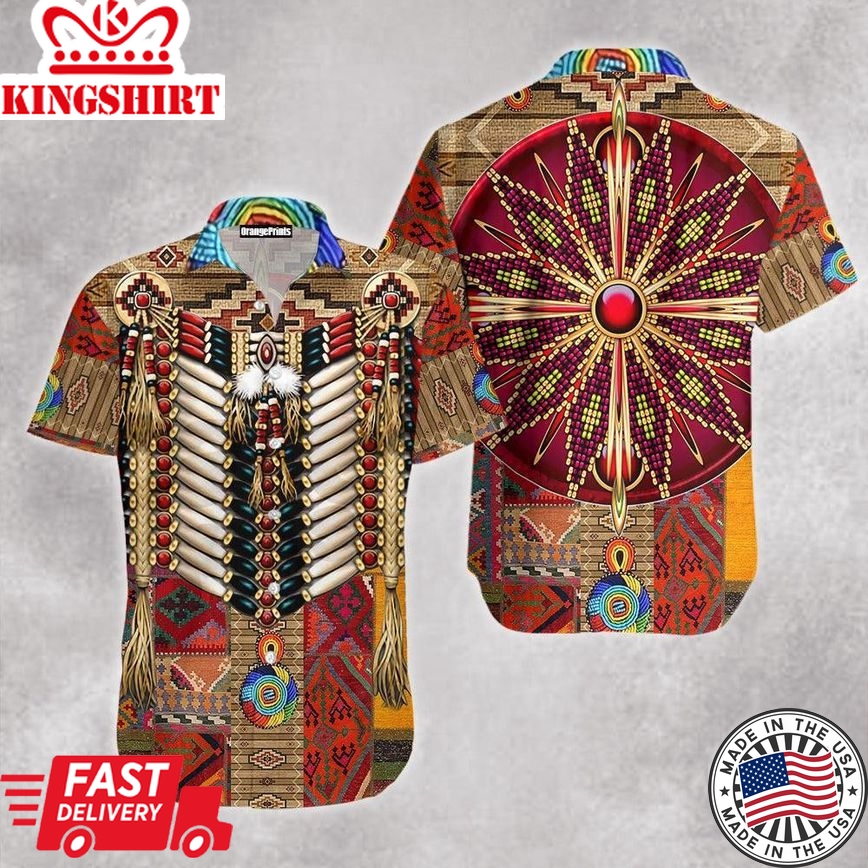 Native Pattern Trendy Hawaiian Shirt For