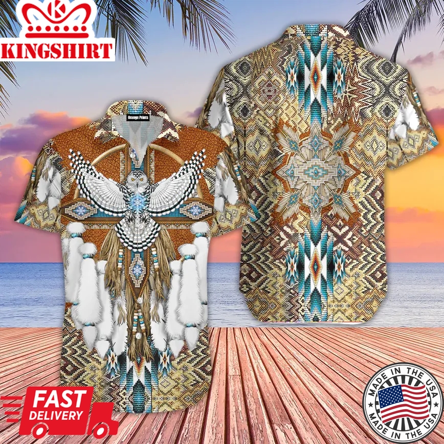 Native Pattern Trendy Hawaiian Shirt For