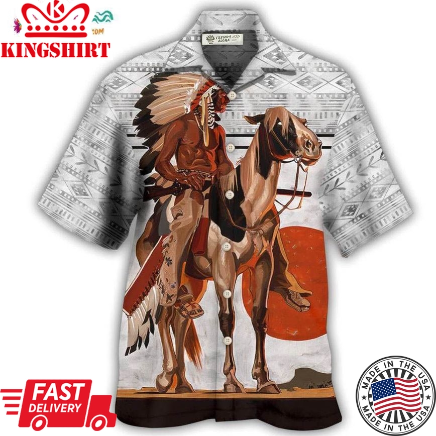 Native Style Love Peace Strong Hawaiian Shirt