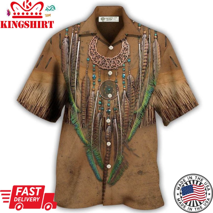 Native Style Love Peace Vintage Hawaiian Shirt