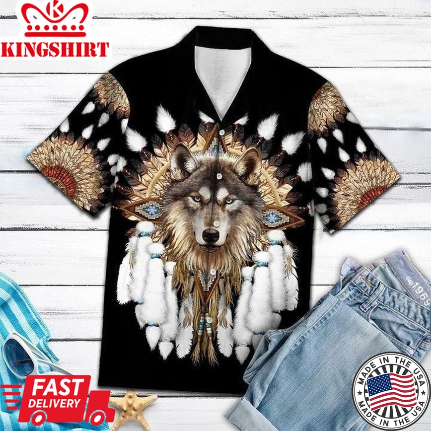 Native Wolf Limited Aloha Trendy Hawaiian Shirts For Men & For Women