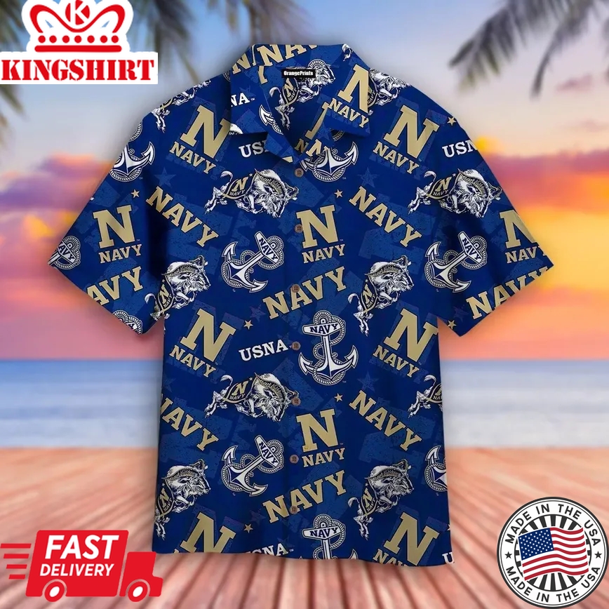 Navy Veteran Us Trendy Hawaiian Shirt