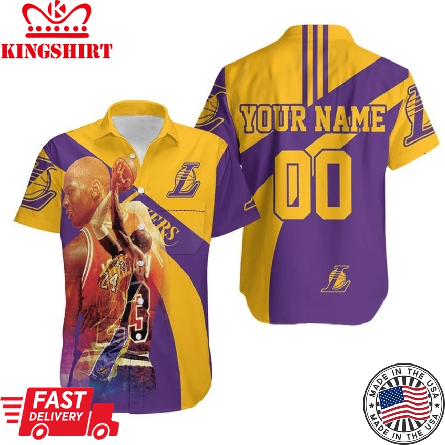 Nba Los Angeles Lakers Customname Number Kobe Bryant Legend For Fans Trendy Hawaiian Shirt Aloha Shirt