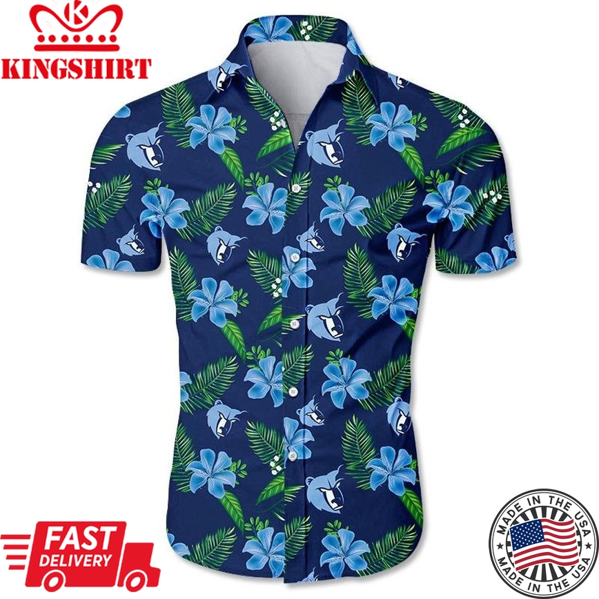 Nba Memphis Grizzlies Tropical Flowers Trendy Hawaiian Shirt V2 Aloha Shirt