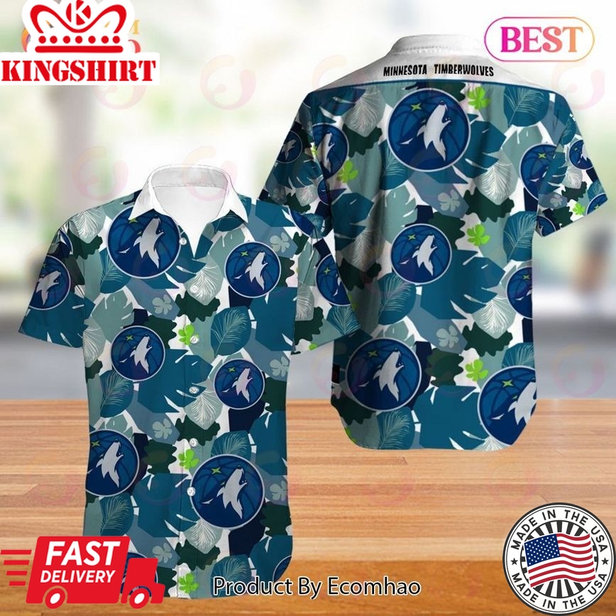 Nba Minnesota Timberwolves Vintage Trendy Hawaiian Shirt Aloha Shirt