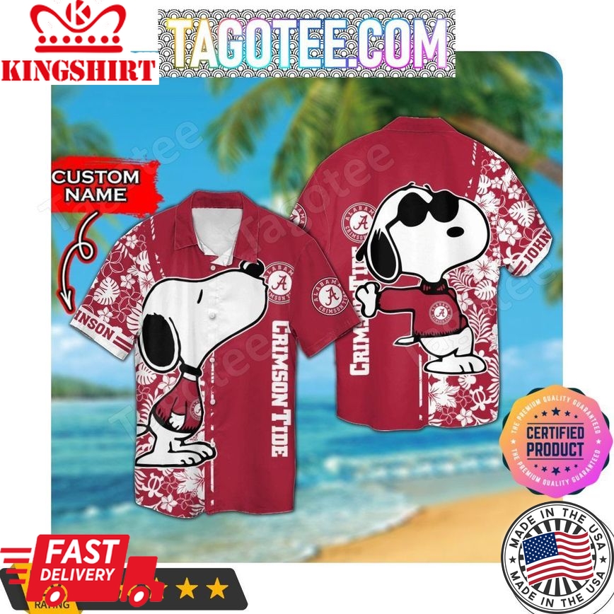 Ncaa Alabama Crimson Tide Custom Name Trendy Hawaiian Shirt V2 Aloha Shirt