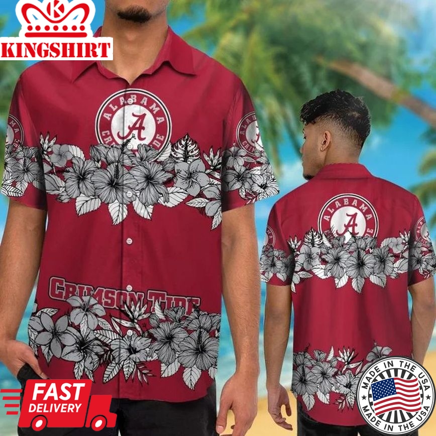 Ncaa Alabama Crimson Tide Trendy Hawaiian Shirt V1 Aloha Shirt