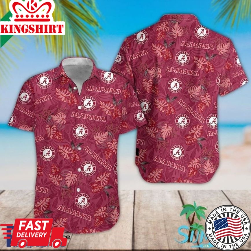 Ncaa Alabama Crimson Tide Trendy Hawaiian Shirt V11 Aloha Shirt