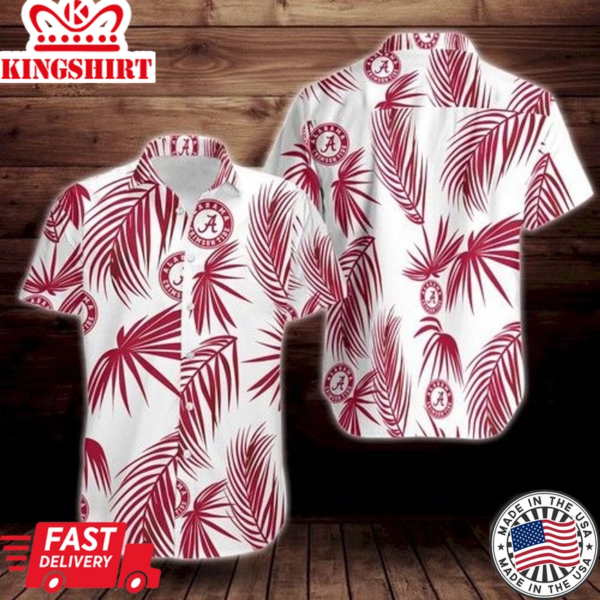 Ncaa Alabama Crimson Tide Trendy Hawaiian Shirt V12 Aloha Shirt