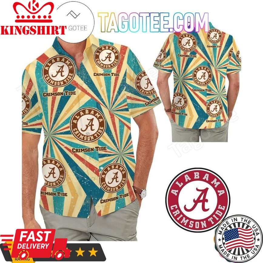 Ncaa Alabama Crimson Tide Trendy Hawaiian Shirt V15 Aloha Shirt