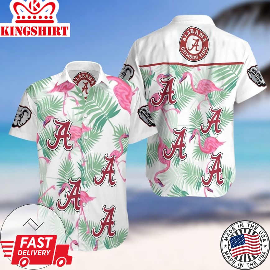 Ncaa Alabama Crimson Tide Trendy Hawaiian Shirt V9 Aloha Shirt