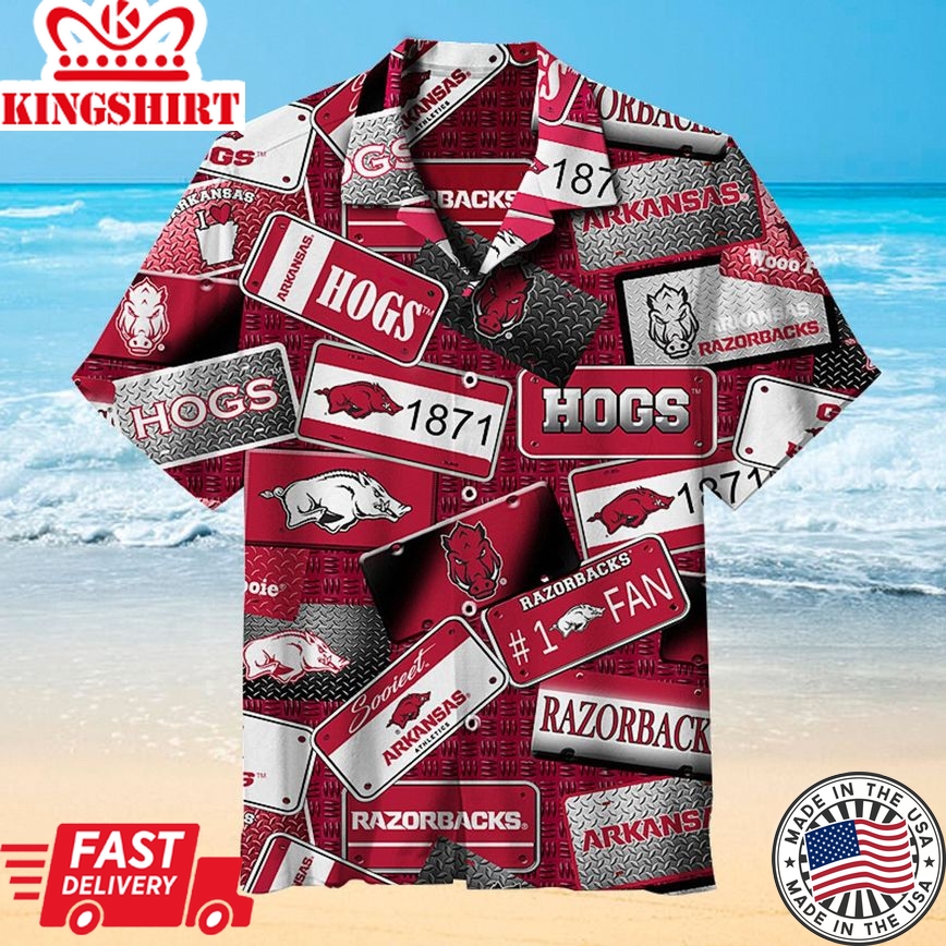 Ncaa Arkansas Razorbacks Est 1871 Trendy Hawaiian Shirt Aloha Shirt