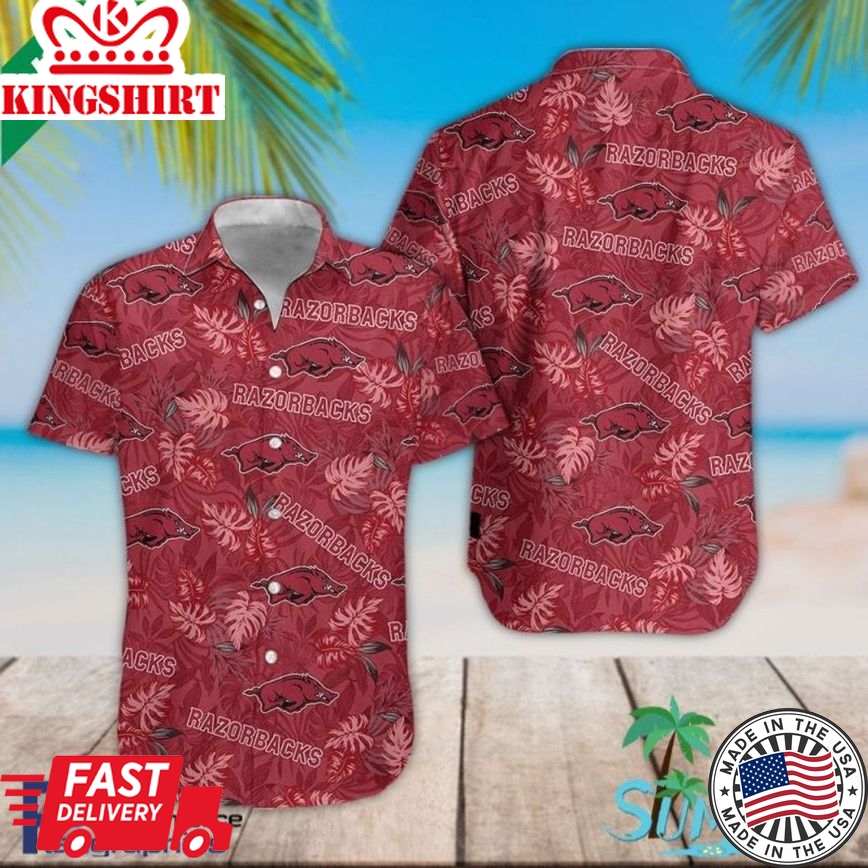 Ncaa Arkansas Razorbacks Limited Edition Trendy Hawaiian Shirt Aloha Shirt