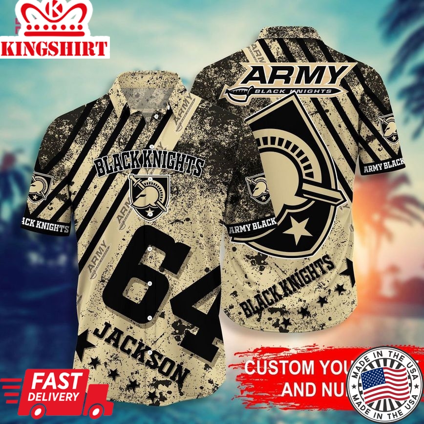 Ncaa Army Black Knights Custom Name Number Special Edition Trendy Hawaiian Shirt Aloha Shirt