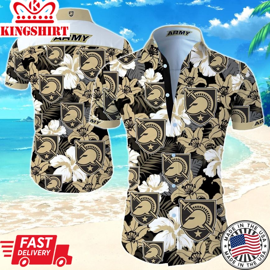 Ncaa Army Black Knights Gold Trendy Hawaiian Shirt Aloha Shirt