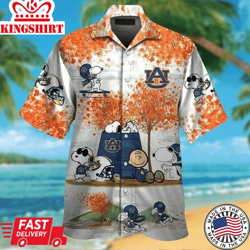 Ncaa Auburn Tigers Snoopy Trendy Hawaiian Shirt Aloha Shirt