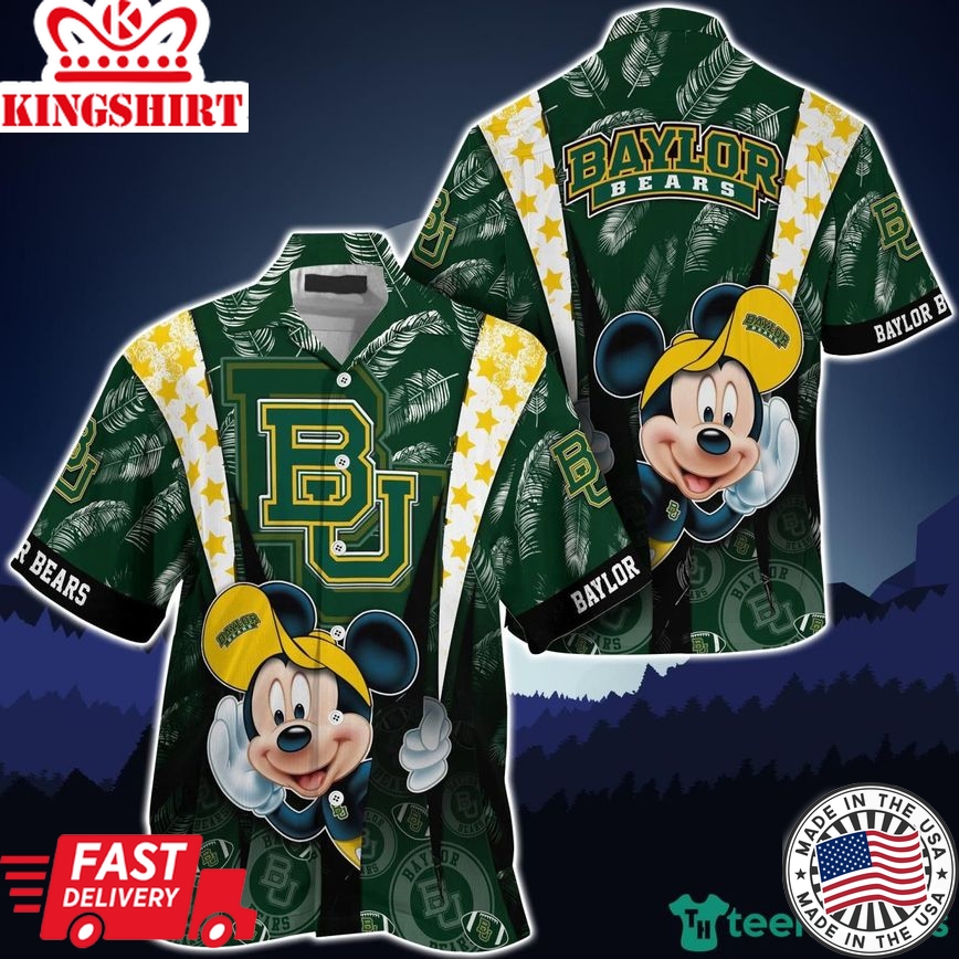 Ncaa Baylor Bears Mickey Mouse Trendy Hawaiian Shirt Aloha Shirt