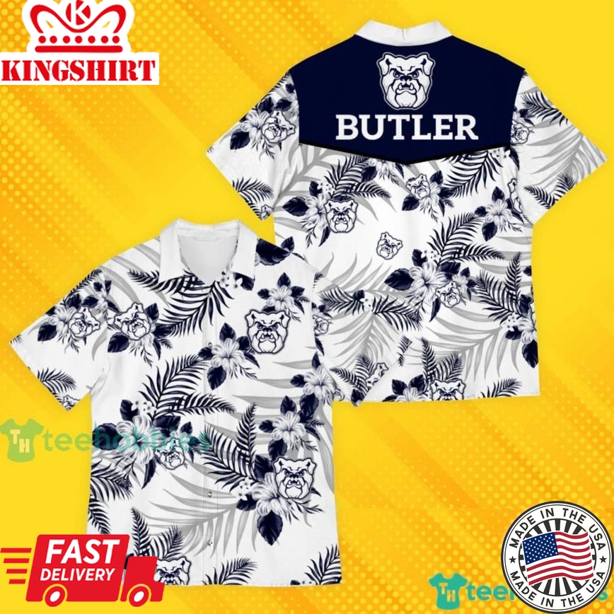 Ncaa Butler Bulldogs Tropical Patterns Trendy Hawaiian Shirt Aloha Shirt