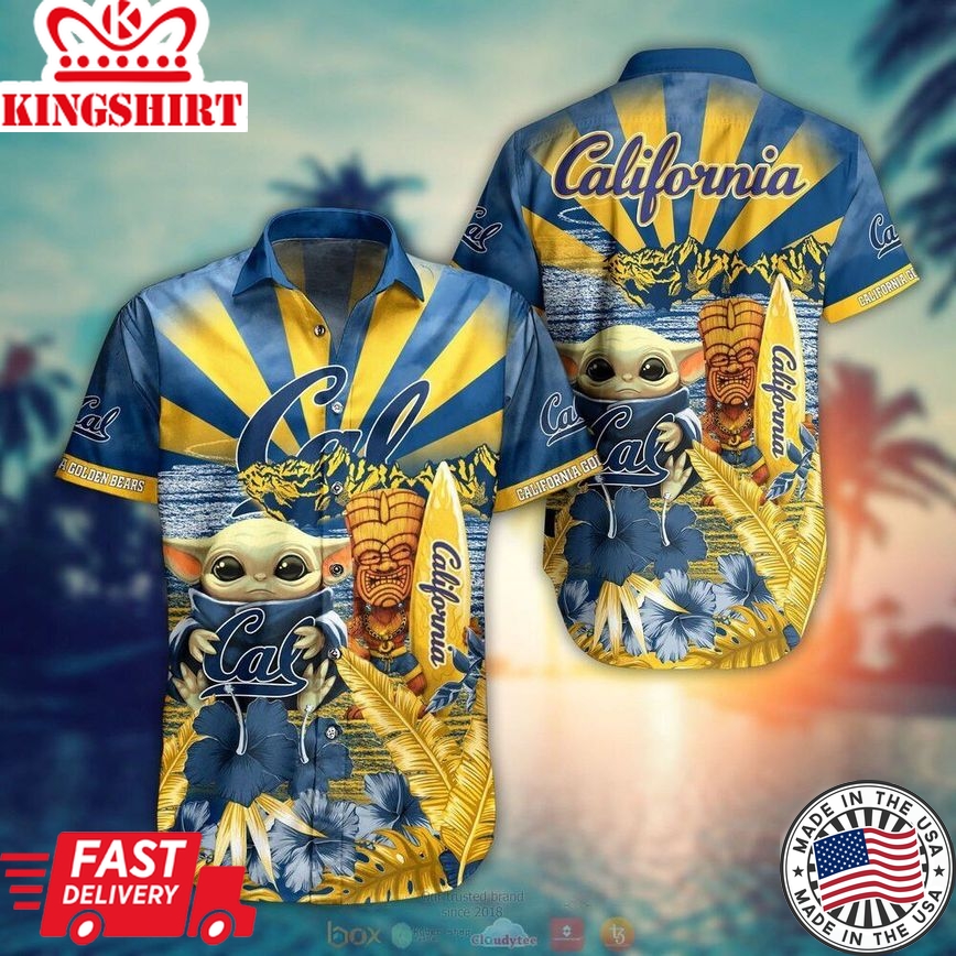 Ncaa California Golden Bears Baby Yoda Trendy Hawaiian Shirt Aloha Shirt