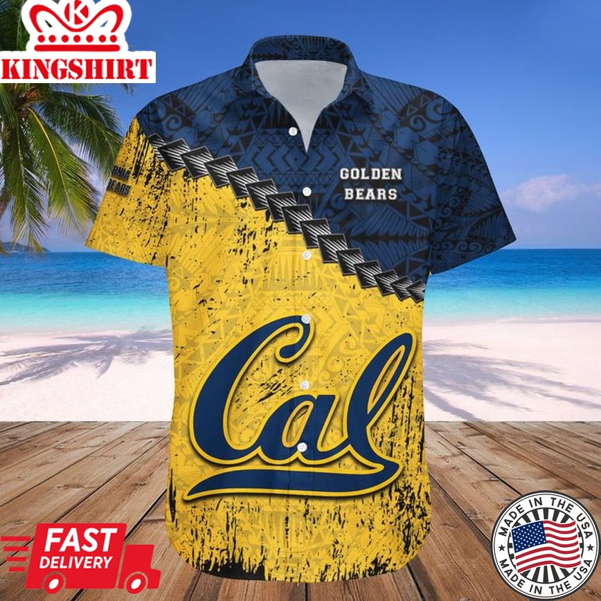 Ncaa California Golden Bears Blue Trendy Hawaiian Shirt V5 Aloha Shirt