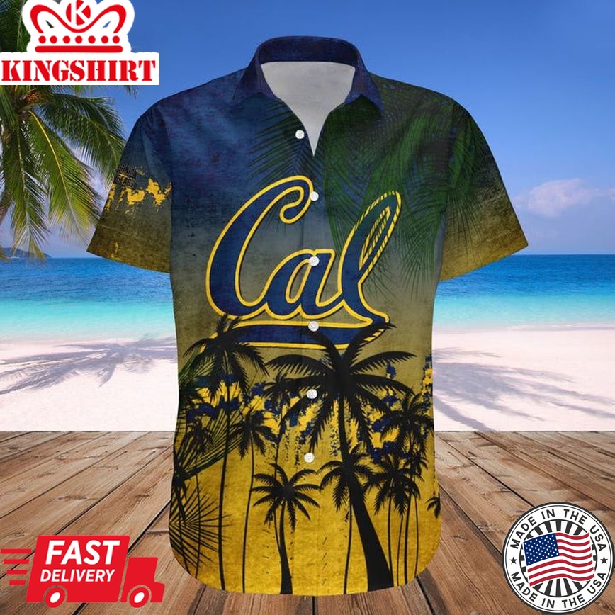 Ncaa California Golden Bears Coconut Tree Trendy Hawaiian Shirt V3 Aloha Shirt