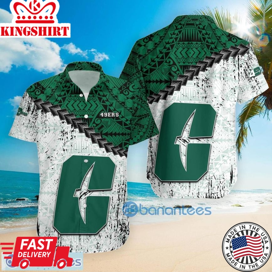 Ncaa Charlotte 49Ers Grunge Polynesian Tattoo Trendy Hawaiian Shirt Aloha Shirt