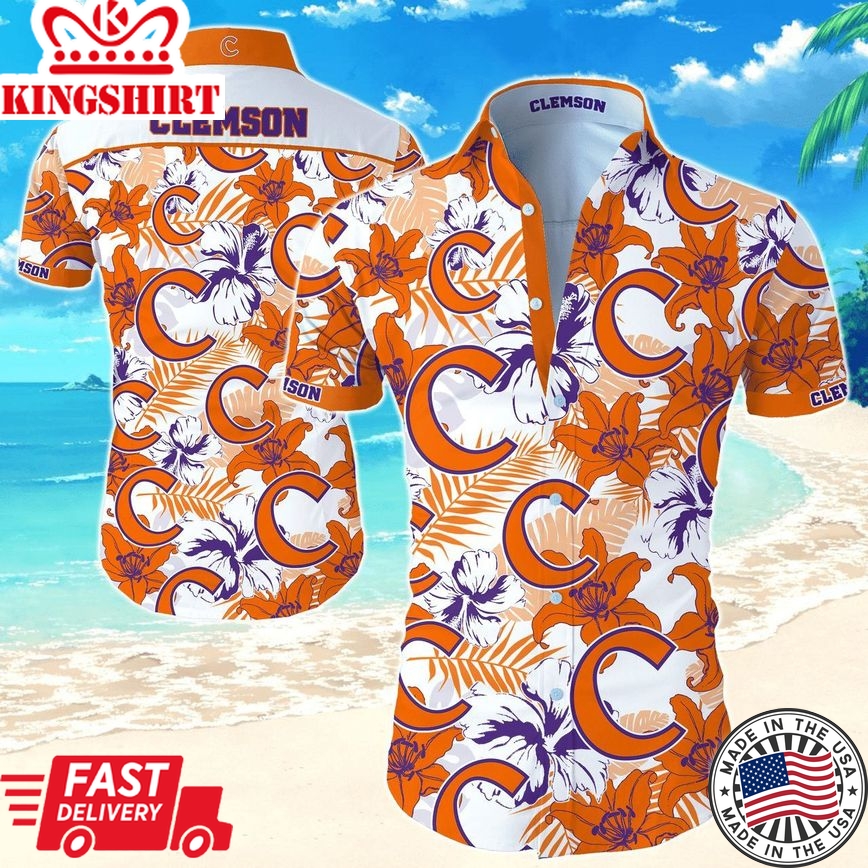 Ncaa Clemson Tigers Trendy Hawaiian Shirt V1 Aloha Shirt