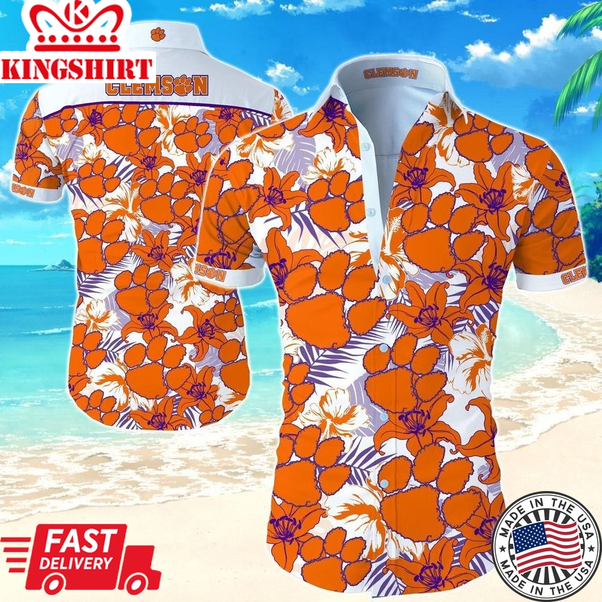 Ncaa Clemson Tigers Trendy Hawaiian Shirt V2 Aloha Shirt