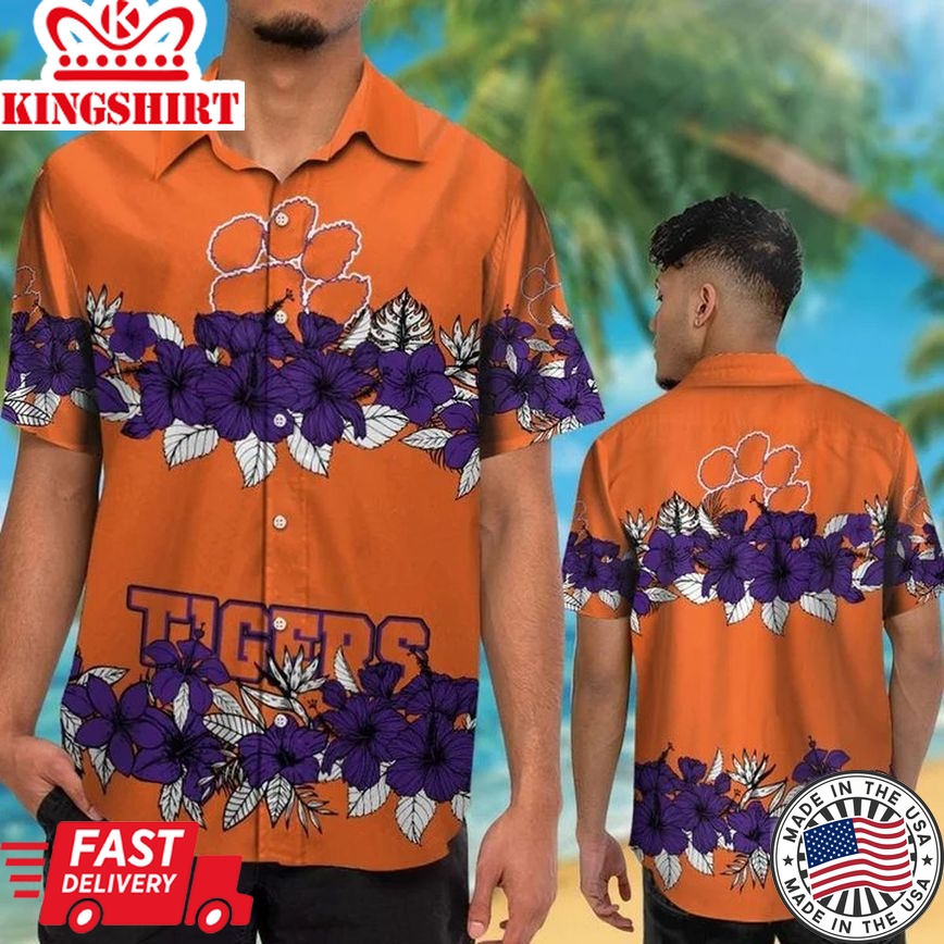 Ncaa Clemson Tigers Trendy Hawaiian Shirt V5 Aloha Shirt