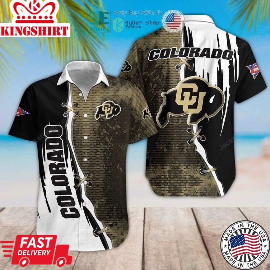 Ncaa Colorado Buffaloes Gold Black Trendy Hawaiian Shirt Aloha Shirt