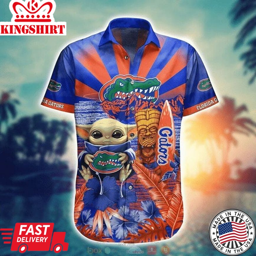 Ncaa Florida Gators Baby Yoda Trendy Hawaiian Shirt Aloha Shirt