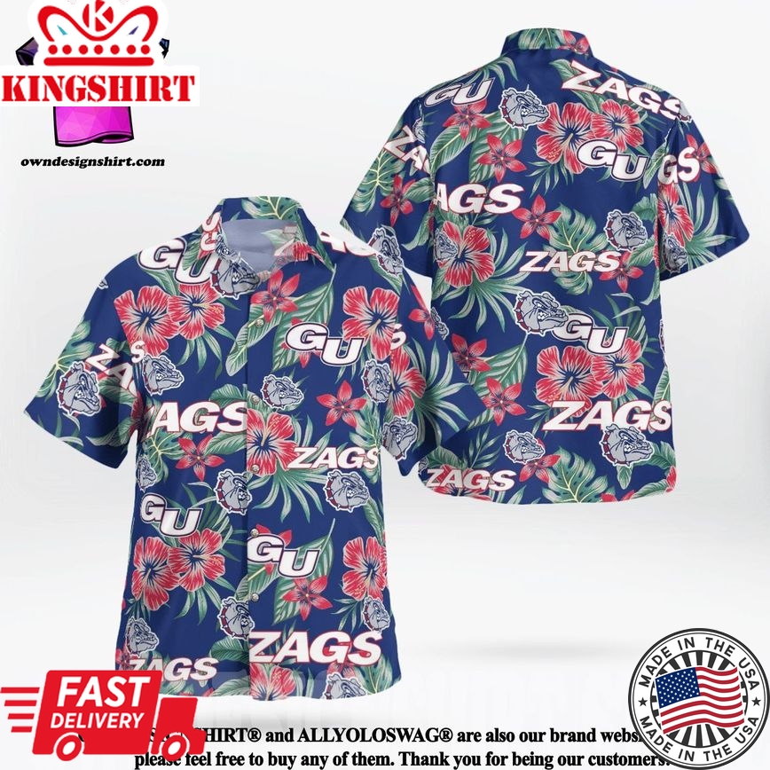 Ncaa Gonzaga Bulldogs Aloha Summer Trendy Hawaiian Shirt Aloha Shirt