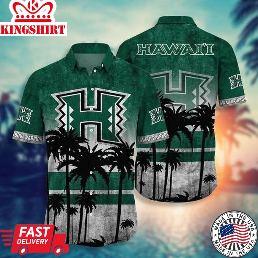 Ncaa Hawaii Rainbow Warriors Coconut Tree Trendy Hawaiian Shirt Aloha Shirt