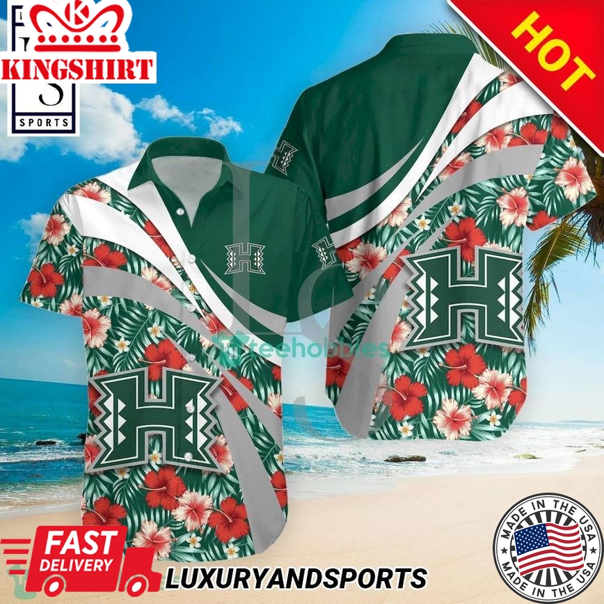 Ncaa Hawaii Rainbow Warriors Tropical Flower Trendy Hawaiian Shirt Aloha Shirt