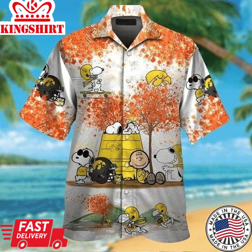 Ncaa Iowa Hawkeyes Snoopy Trendy Hawaiian Shirt Aloha Shirt