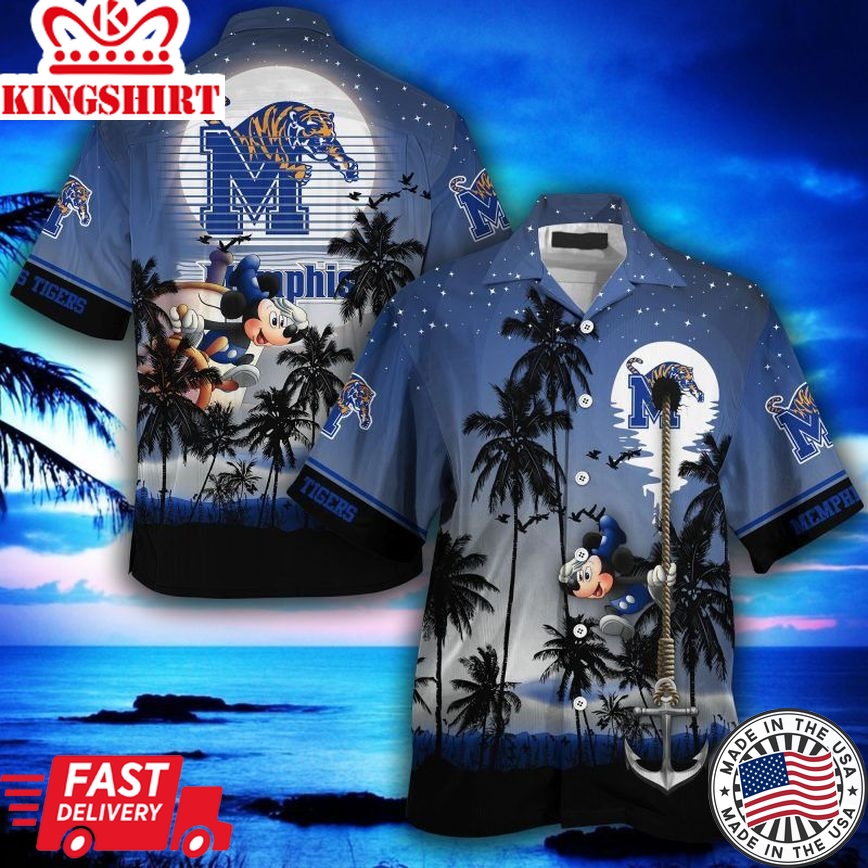 Ncaa Memphis Tigers Mickey Mouse Trendy Hawaiian Shirt Aloha Shirt