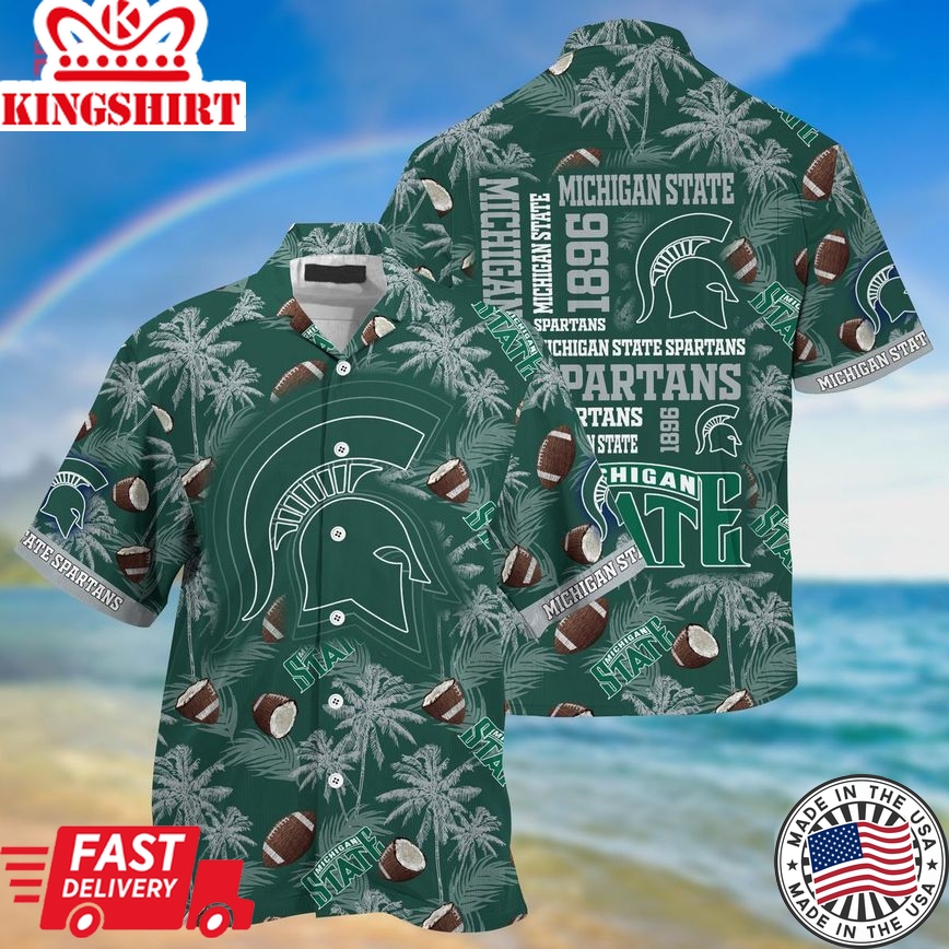 Ncaa Michigan State Spartans Special Style Trendy Hawaiian Shirt Aloha Shirt