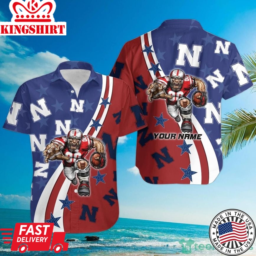 Ncaa Nebraska Cornhuskers Custom Name American Flag Trendy Hawaiian Shirt Aloha Shirt