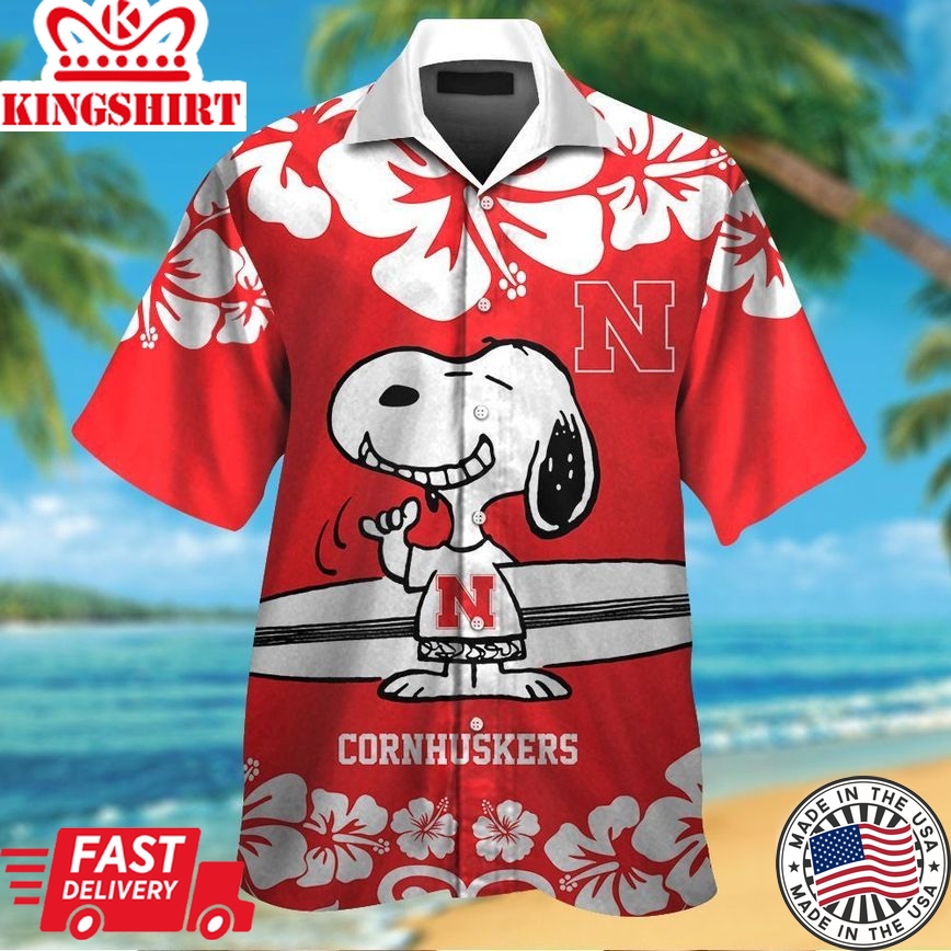 Ncaa Nebraska Cornhuskers Snoopy Trendy Hawaiian Shirt Aloha Shirt